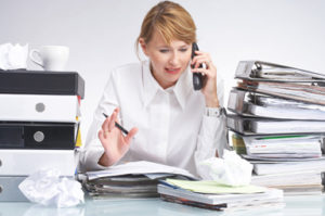 busy employee