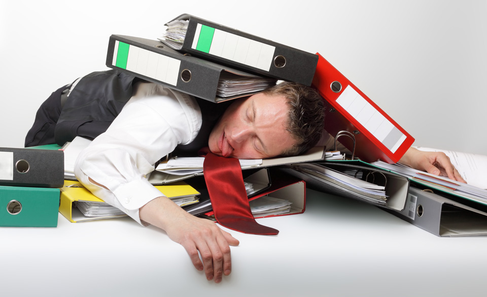 overworked and stressed