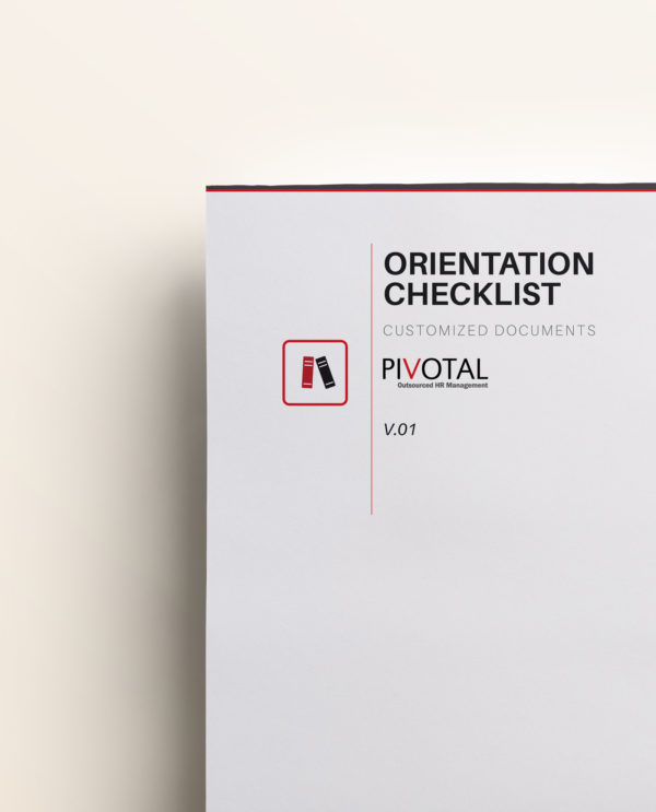 Orientation Checklist