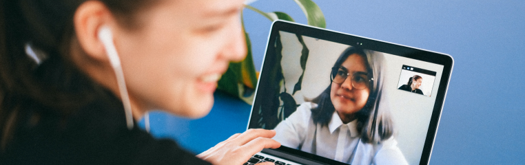 Product Interviews Women on Video Call on Laptop